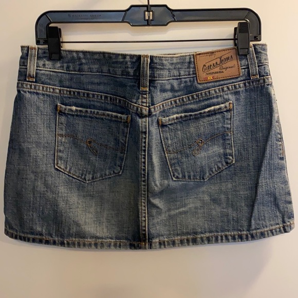 Vintage Guess denim skirt in 27 - Picture 2 of 4